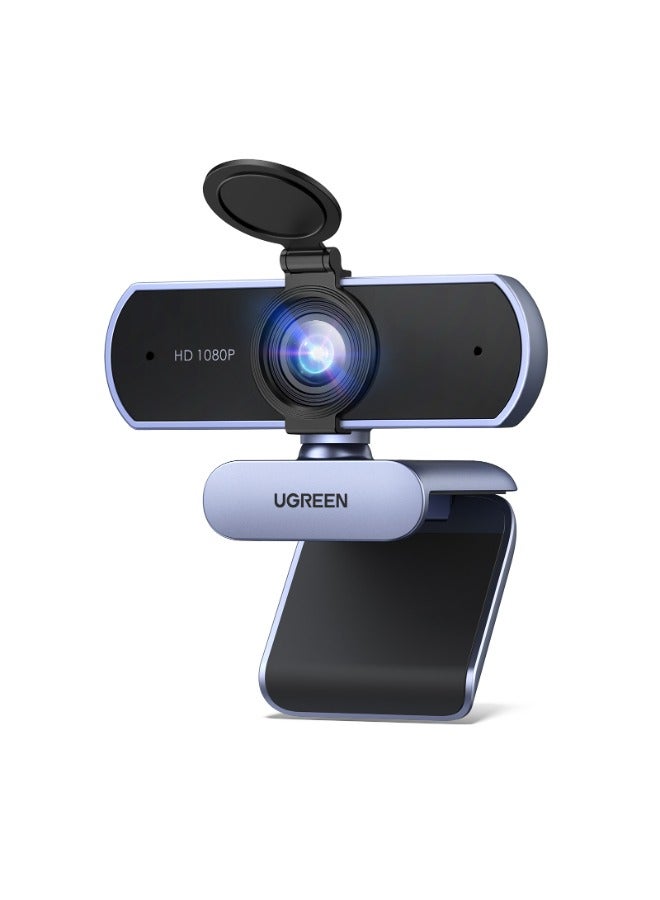 يو جرين كاميرا ويب 1080P مع ميكروفون USB HD، وكاميرا تيار 1080P/30fps 720P/60fps، مع تصحيح تلقائي للضوء، وميكروفونات مزدوجة لتقليل الضوضاء، لـ Skype/Facebook/Youtube، ولابتوب/PC، والتوصيل والتشغيل - Image 1